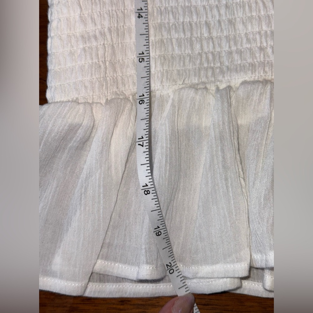 In Loom White Lace-Trim Peasant Blouse - Picture 8 of 12